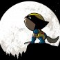 "Howling Wolf" Comic Super Hero Parody w/ Claws - Rectangle Refrigerator Magnet
