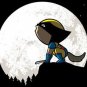 "Howling Wolf" Comic Super Hero Parody w/ Claws - Rectangle Refrigerator Magnet