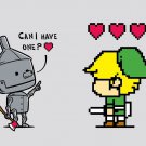 "Heart Seeker" Classic Movie & Video Game Parody - Rectangle Refrigerator Magnet