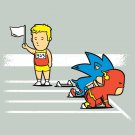 "Surrender" Super Hero Comic & Video Game Parody Fast Track Race - Vinyl Sticker