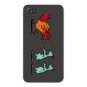 "Zombie Attack" Rooster Chased Chickens - FITS iPhone 5 5s Plastic Snap On Case