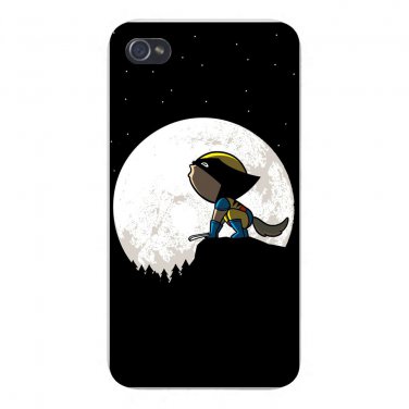 "Howling Wolf" Comic Super Hero Parody - FITS iPhone 4 4s Plastic Snap On Case