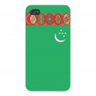 Turkmenistan World Country National Flag - FITS iPhone 5 5s Plastic Snap On Case