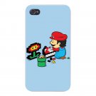 "Power Up" Video Game Plumber Parody - FITS iPhone 4 4s Plastic Snap On Case