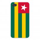 Togo World Country National Flag - FITS iPhone 5 5s Plastic Snap On Case