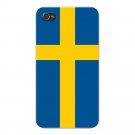 Sweden World Country National Flag - FITS iPhone 5 5s Plastic Snap On Case