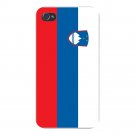Slovenia World Country National Flag - FITS iPhone 5 5s Plastic Snap On Case