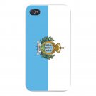 San Marino World Country National Flag - FITS iPhone 5 5s Plastic Snap On Case