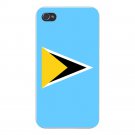 Saint Lucia World Country National Flag - FITS iPhone 5 5s Plastic Snap On Case