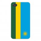Rwanda World Country National Flag - FITS iPhone 5 5s Plastic Snap On Case