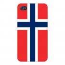 Norway World Country National Flag - FITS iPhone 5 5s Plastic Snap On Case