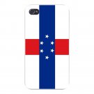 Netherlands Antilles World Country Flag - FITS iPhone 5 5s Plastic Snap On Case