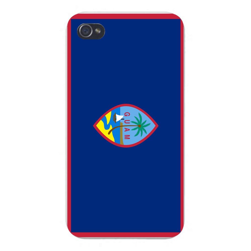 Guam World Country National Flag FITS iPhone 5 5s Plastic Snap On Case