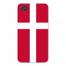 Denmark World Country National Flag - FITS iPhone 5 5s Plastic Snap On Case