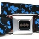 DC Comics Batman Seatbelt Belt - Bat Signals Stacked Blue/Black