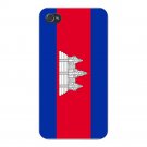 Cambodia World Country National Flag - FITS iPhone 5 5s Plastic Snap On Case