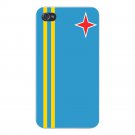 Aruba World Country National Flag - FITS iPhone 5 5s Plastic Snap On Case