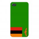 Zambia World Country National Flag - FITS iPhone 4 4s Plastic Snap On Case