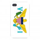 Virgin Islands World Country Flag - FITS iPhone 4 4s Plastic Snap On Case