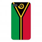 Vanuatu World Country National Flag - FITS iPhone 4 4s Plastic Snap On Case