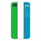 Uzbekistan World Country National Flag - FITS iPhone 4 4s Plastic Snap On Case