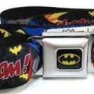 DC Comics Batman Seatbelt Belt - Batman in Action WHOOM! Red Skyline
