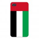 United Arab Emirates World Country Flag - FITS iPhone 4 4s Plastic Snap On Case