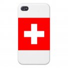 Switzerland World Country National Flag - FITS iPhone 4 4s Plastic Snap On Case
