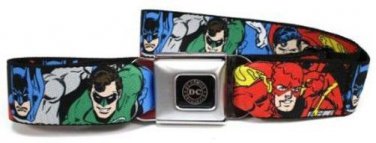 DC Comics The Justice League Seatbelt Belt - Justice League Superheroes
