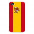 Spain World Country National Flag - FITS iPhone 4 4s Plastic Snap On Case