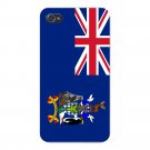 South Georgia & Sandwich Islands Flag - FITS iPhone 4 4s Plastic Snap On Case