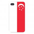 Singapore World Country National Flag - FITS iPhone 4 4s Plastic Snap On Case