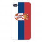 Serbia World Country National Flag - FITS iPhone 4 4s Plastic Snap On Case