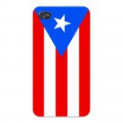 Puerto Rico World Country National Flag - FITS iPhone 4 4s Plastic Snap On Case