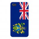 Pitcairn Islands World Country Flag - FITS iPhone 4 4s Plastic Snap On Case
