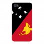 Papua New Guinea World Country Flag - FITS iPhone 4 4s Plastic Snap On Case