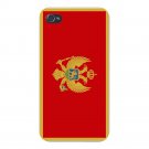 Montenegro World Country National Flag - FITS iPhone 4 4s Plastic Snap On Case
