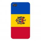 Moldova World Country National Flag - FITS iPhone 4 4s Plastic Snap On Case