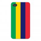 Mauritius World Country National Flag - FITS iPhone 4 4s Plastic Snap On Case