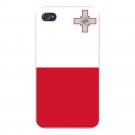 Malta World Country National Flag - FITS iPhone 4 4s Plastic Snap On Case