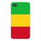 Mali World Country National Flag - FITS iPhone 4 4s Plastic Snap On Case