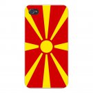 Macedonia World Country National Flag - FITS iPhone 4 4s Plastic Snap On Case