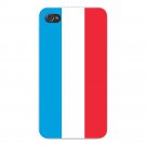 Luxembourg World Country National Flag - FITS iPhone 4 4s Plastic Snap On Case