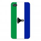 Lesotho World Country National Flag - FITS iPhone 4 4s Plastic Snap On Case
