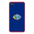 Guam World Country National Flag - FITS iPhone 4 4s Plastic Snap On Case