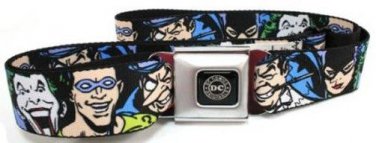 DC Comics The Justice League Seatbelt Belt - Justice League Villains