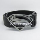 DC Comics Superman Seatbelt Belt - Supergirl Flower Vine Design on White