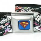 DC Comics Superman Seatbelt Belt - Superman Color Flying Brick Scene