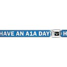 Breaking Bad Seatbelt Belt - "Have an A1A Day!" Car Wash Emblem Blue