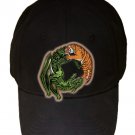 Tiger Dragon Chinese Yin Yang Design Artwork - Black Adjustable Cap Hat